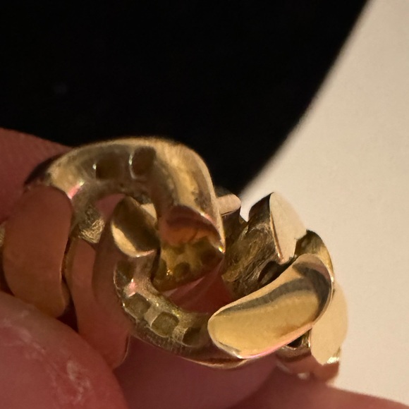 Miami Cuban Link Chain Necklace 24 Inch 10k Gold Chain 9.5MM - Picture 5 of 10